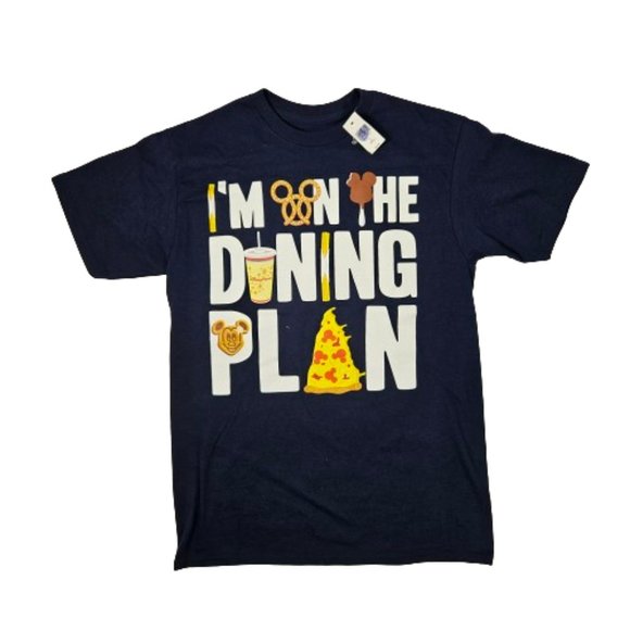 Disney Parks I'm On the Dining Plan T-shirt Unisex Size Small Disneyworld Snacks - Picture 1 of 7
